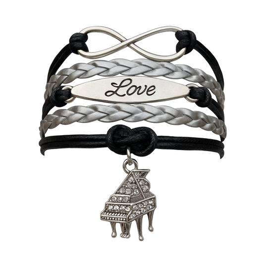 Piano Bracelet - Rhinestone Piano Infinity