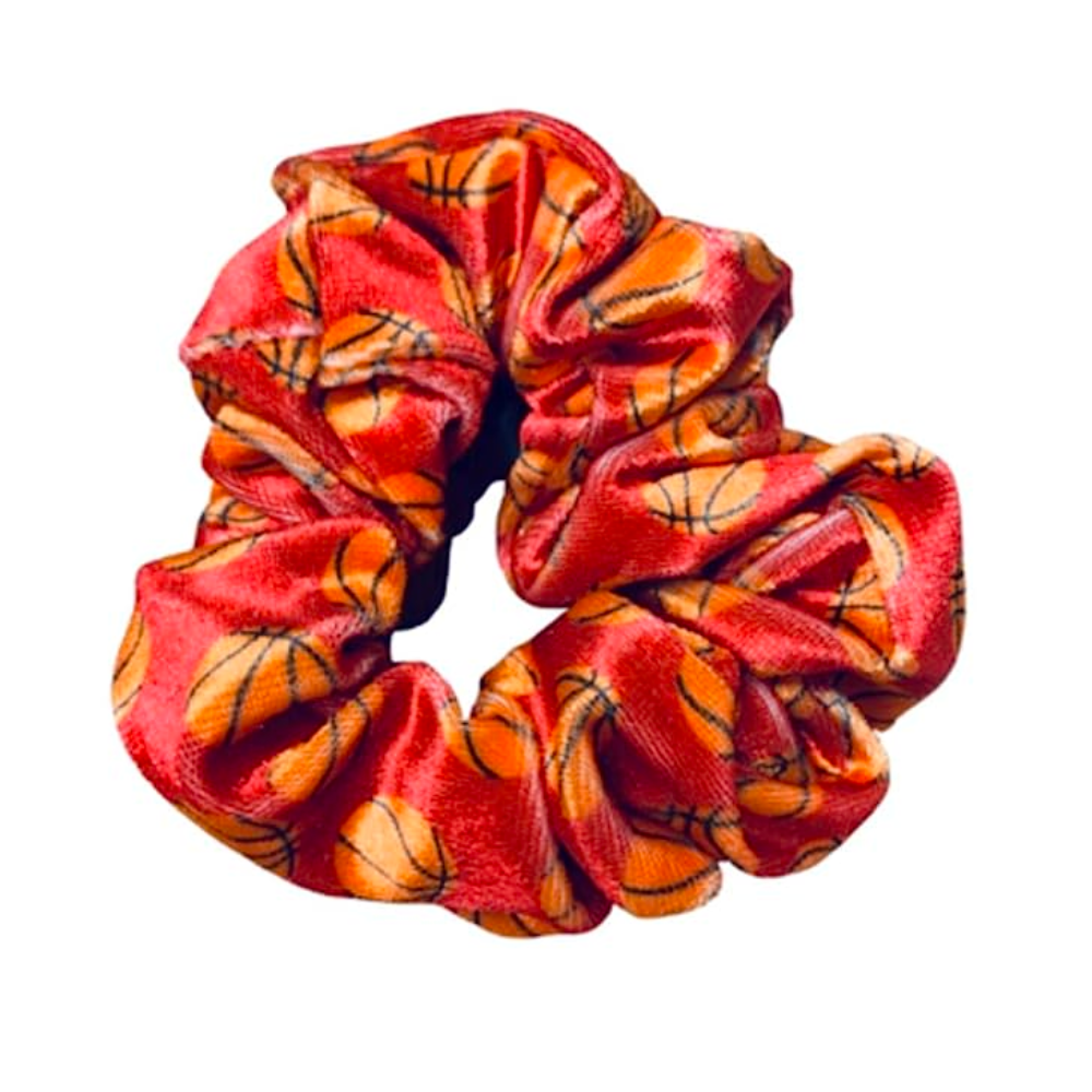 Basketball Premium Velvet Scrunchie