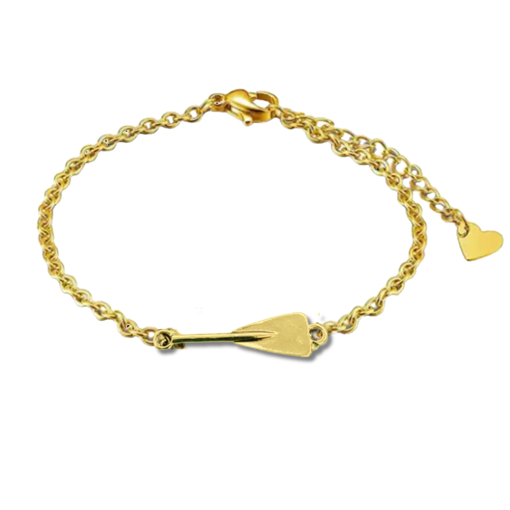 Rowing Charm Chain Bracelet