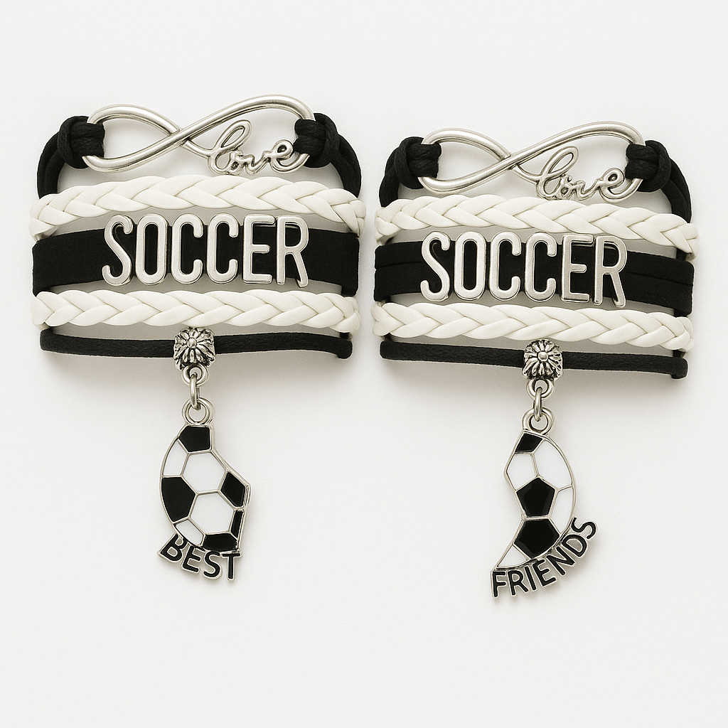Girls Soccer Friendship Bracelets - Main Image