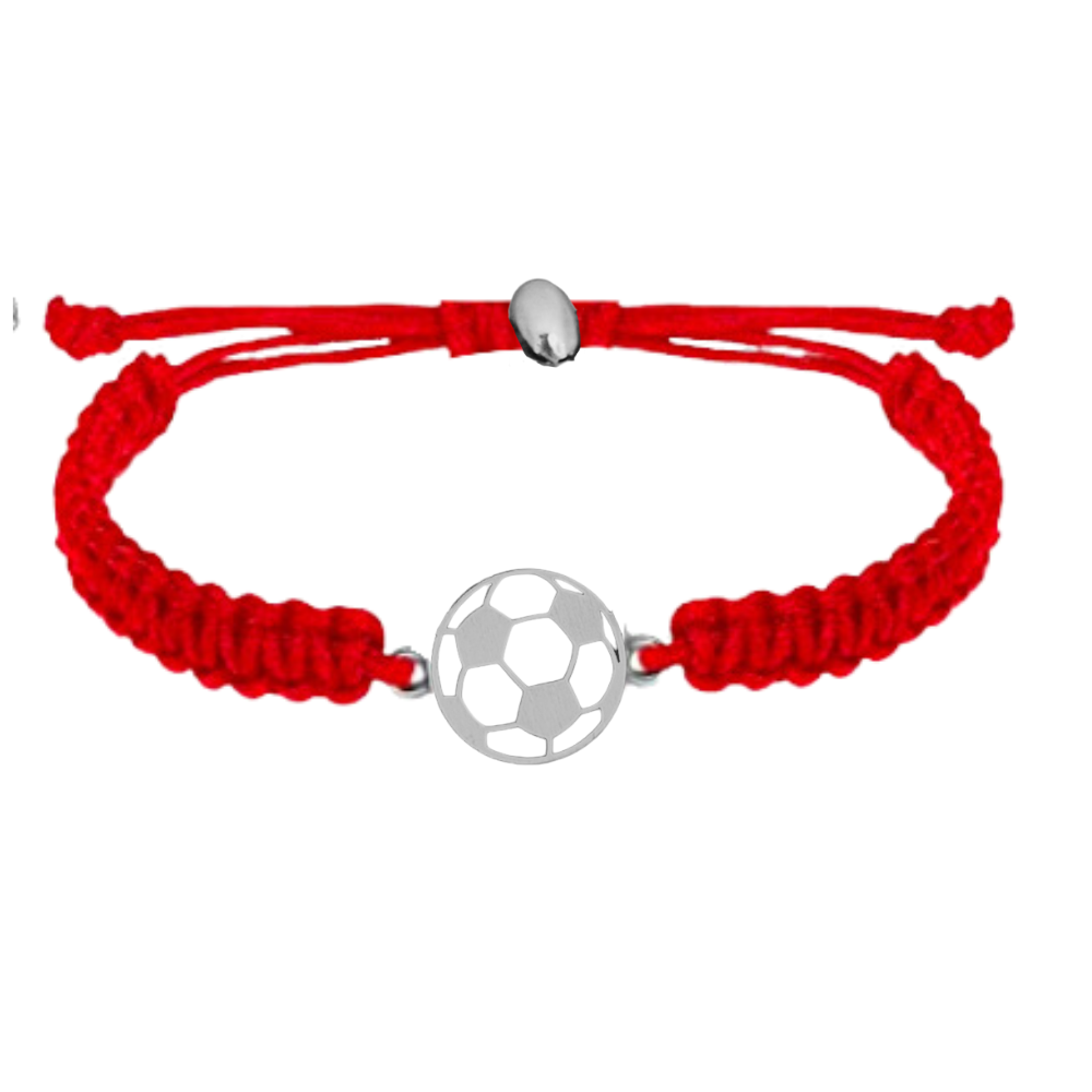 Soccer Stainless Steel Rope Bracelet - Pick Color