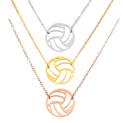 volleyball Stainless Steel Necklace