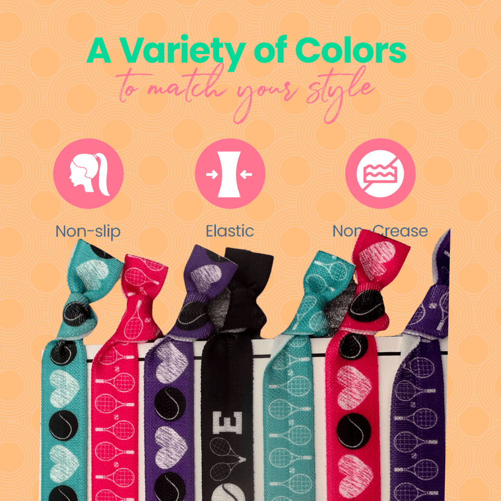 Tennis Love Hair Ties
