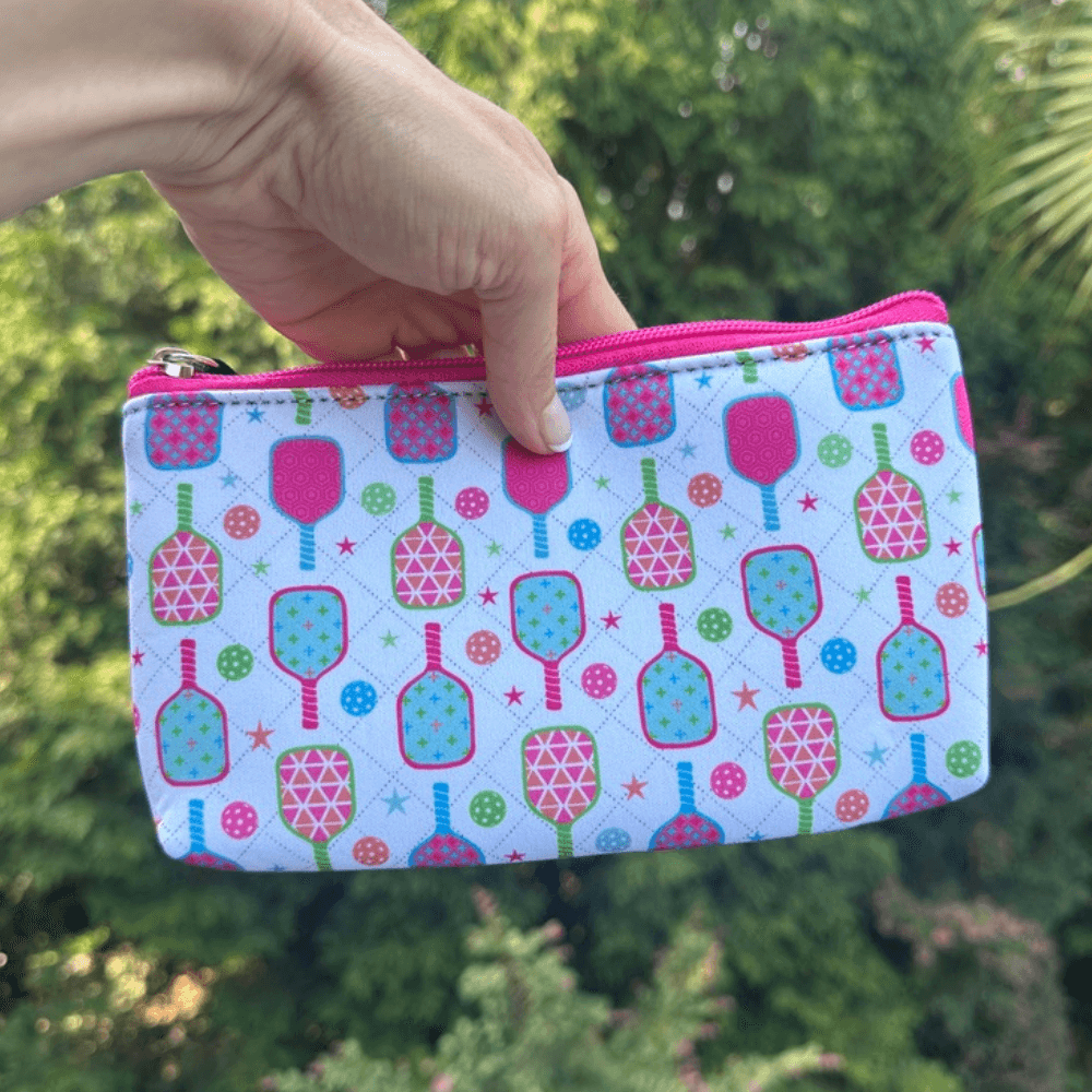 Pickleball Small Wristlet Pouch Purse