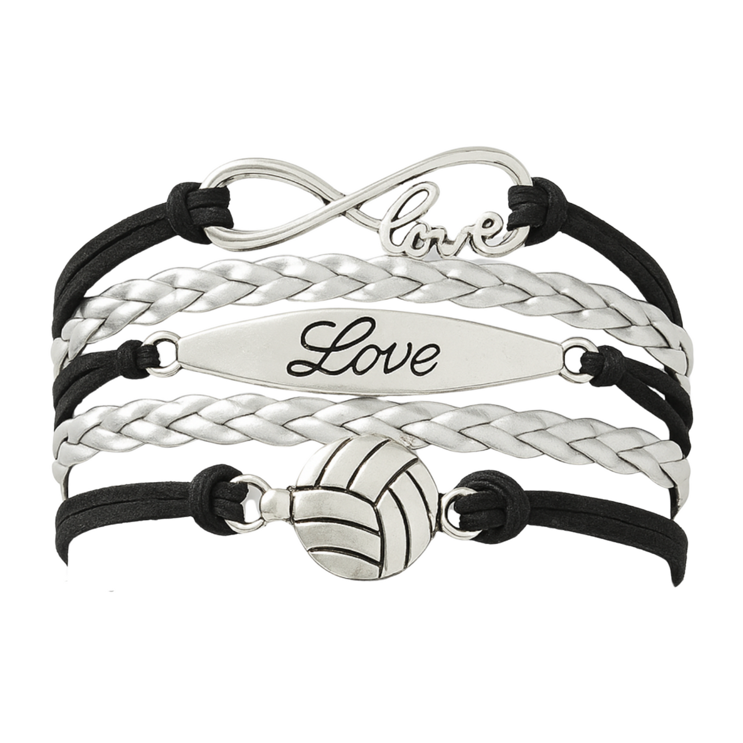 Love Volleyball Infinity Bracelet