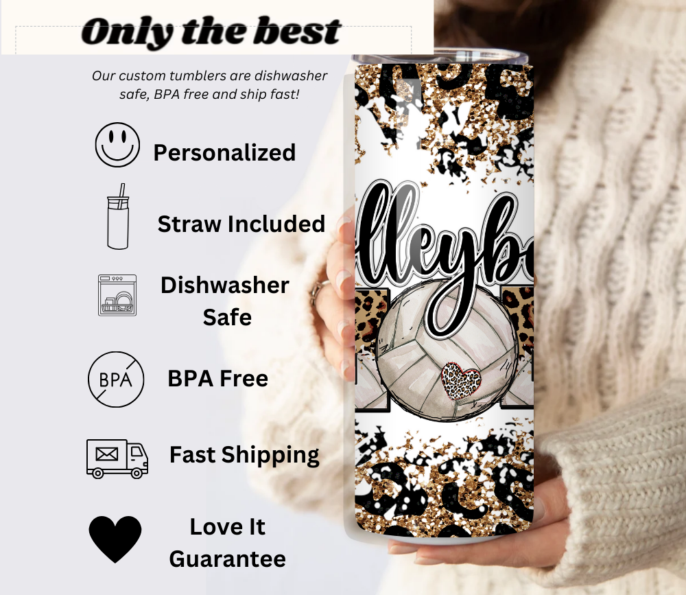 Volleyball Mom Tumbler