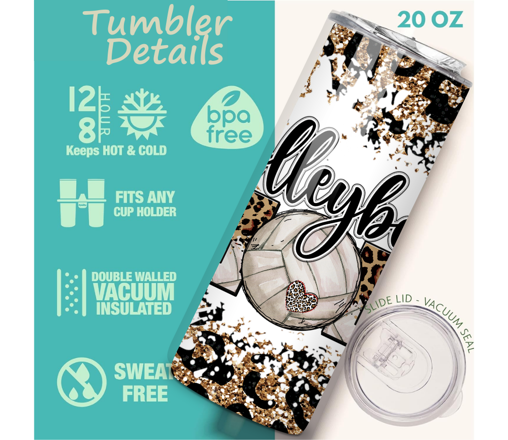 Volleyball Mom Tumbler