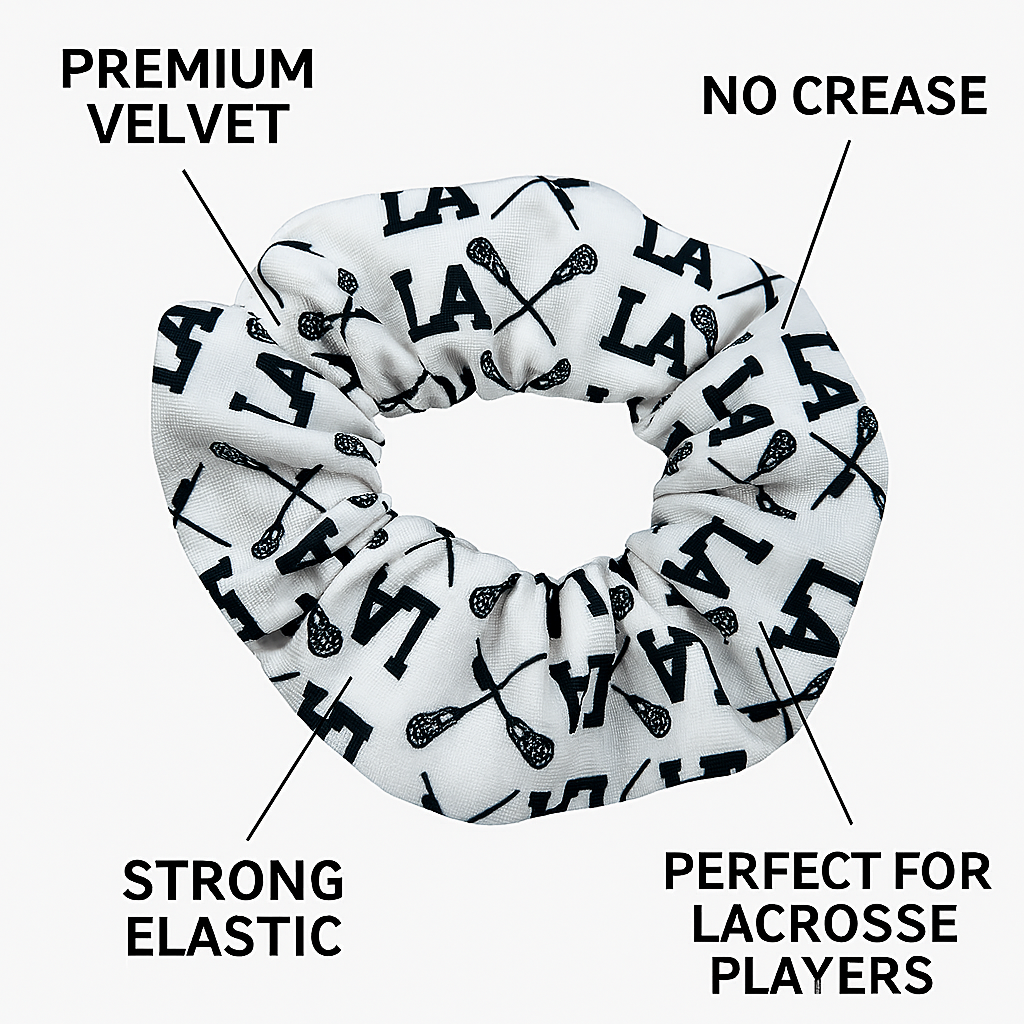 Lacrosse Premium Velvet Scrunchie