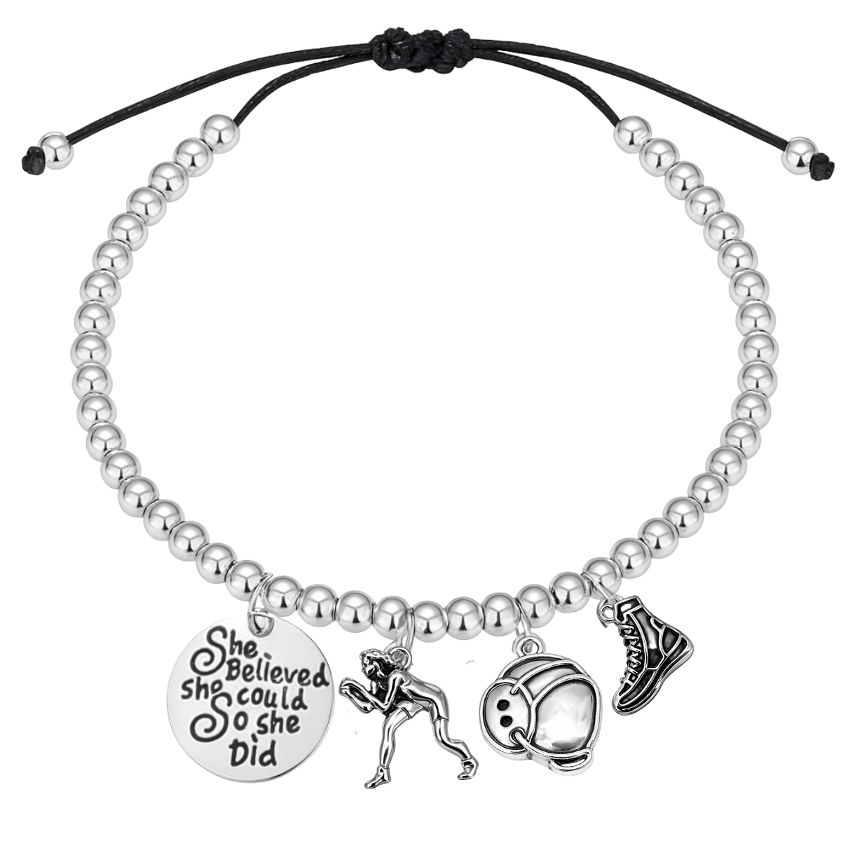 Girls Wrestling She Did Beaded String Bracelet