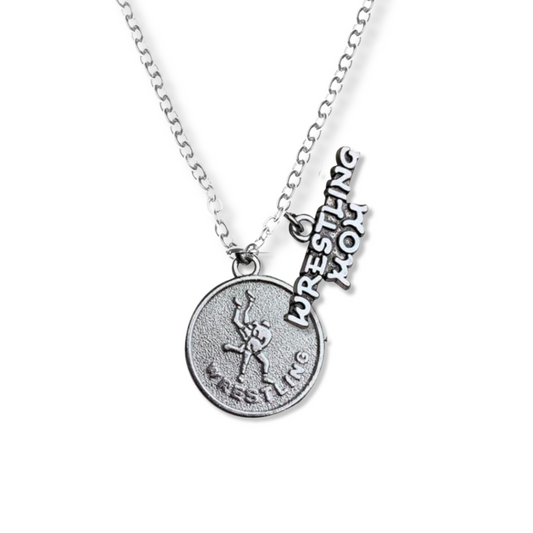 Wrestling Mom Charm Necklace