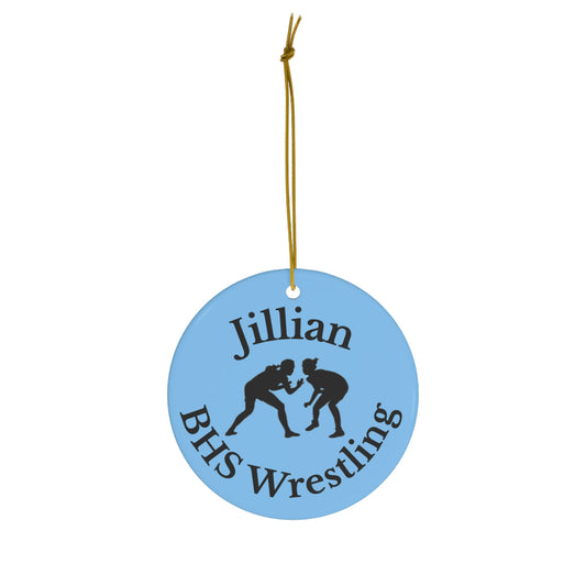 Wrestling personalized ornament
