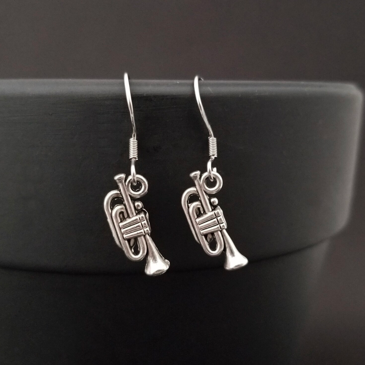 Trumpet Charm Earrings