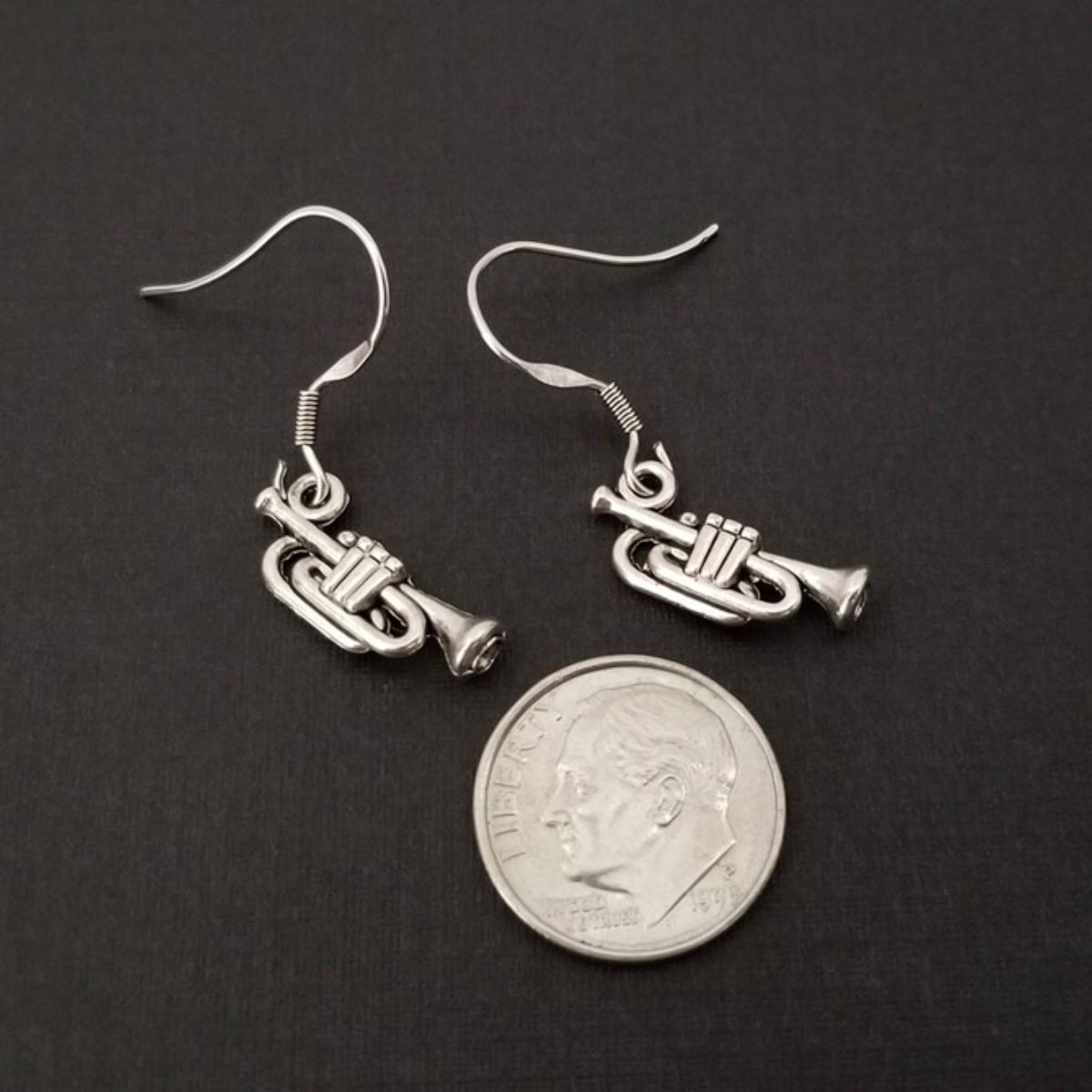 Trumpet Charm Earrings