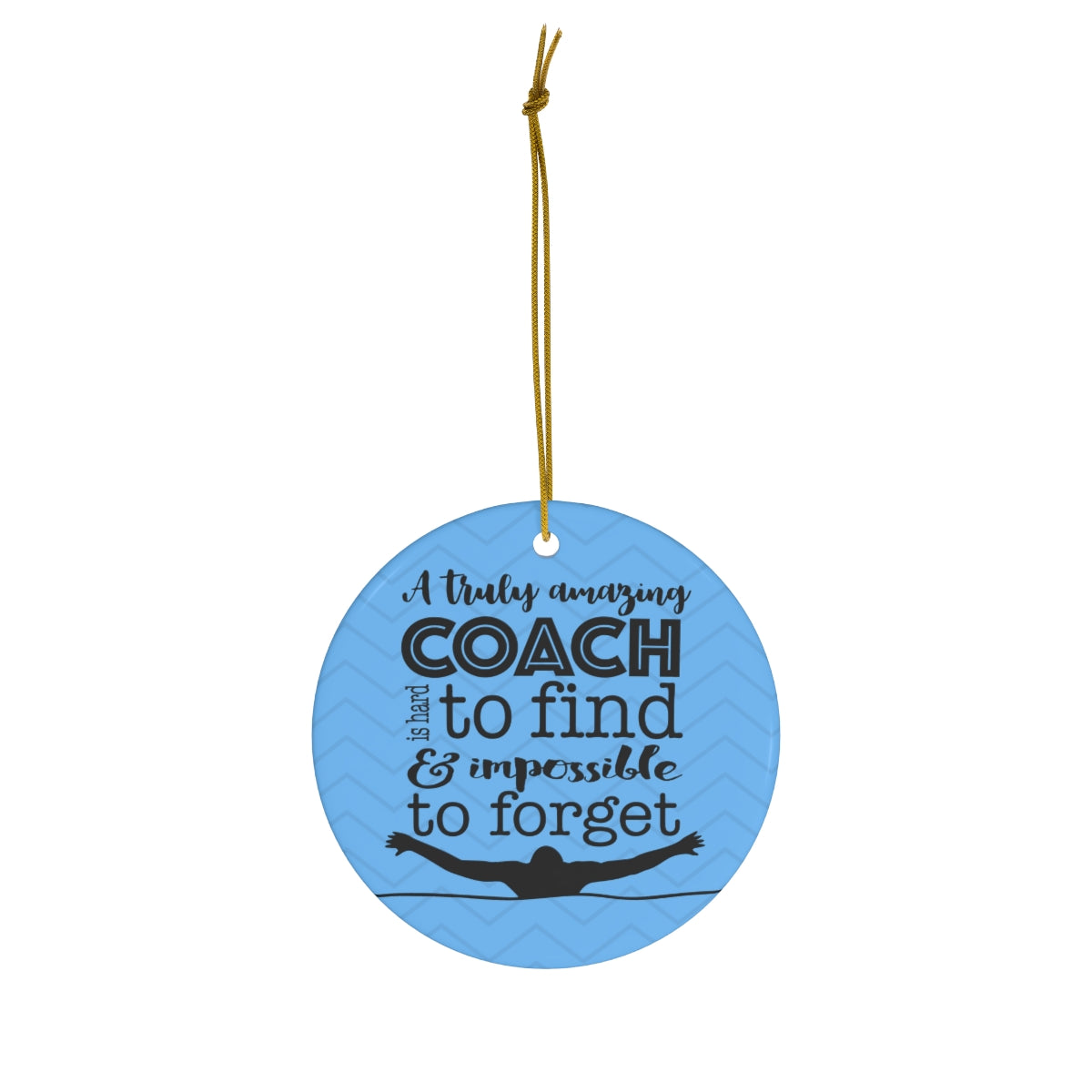 Swim coach discount ornament