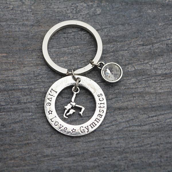 Live Love Gymnastics Keychain - Sportybella