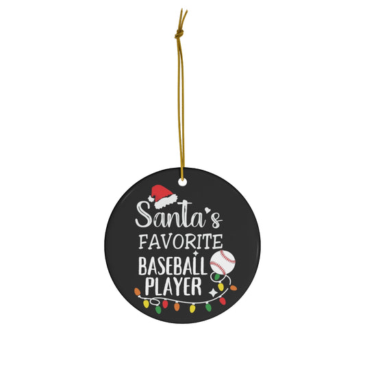 Baseball player ornament