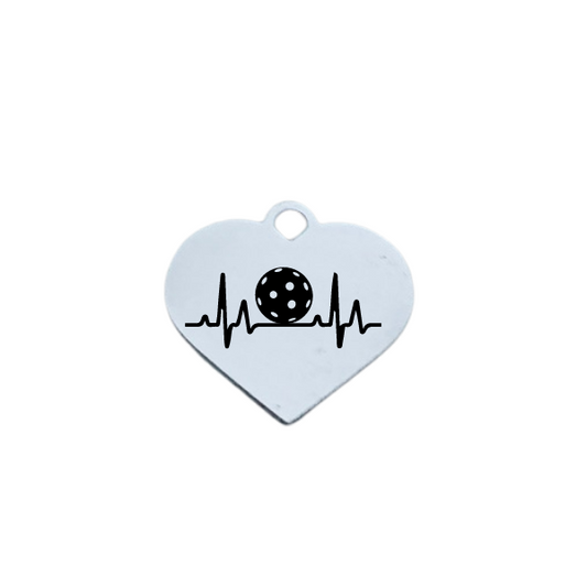Pickleball EKG Charm