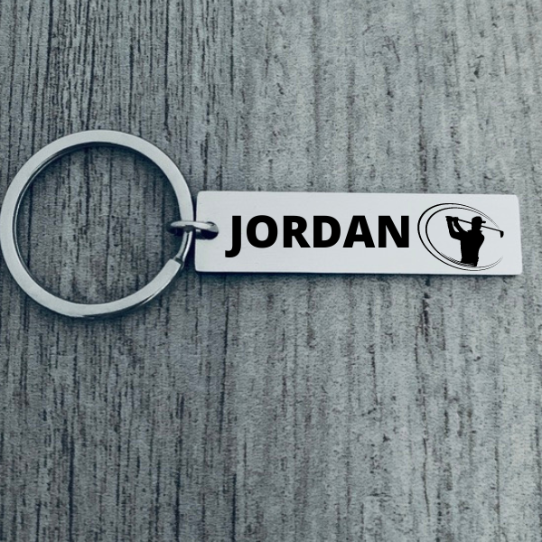 Personalized Golf Keychain