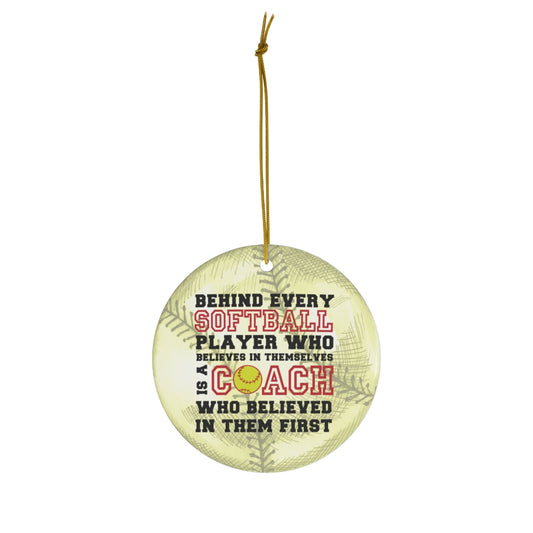 Softball Coach Ornament