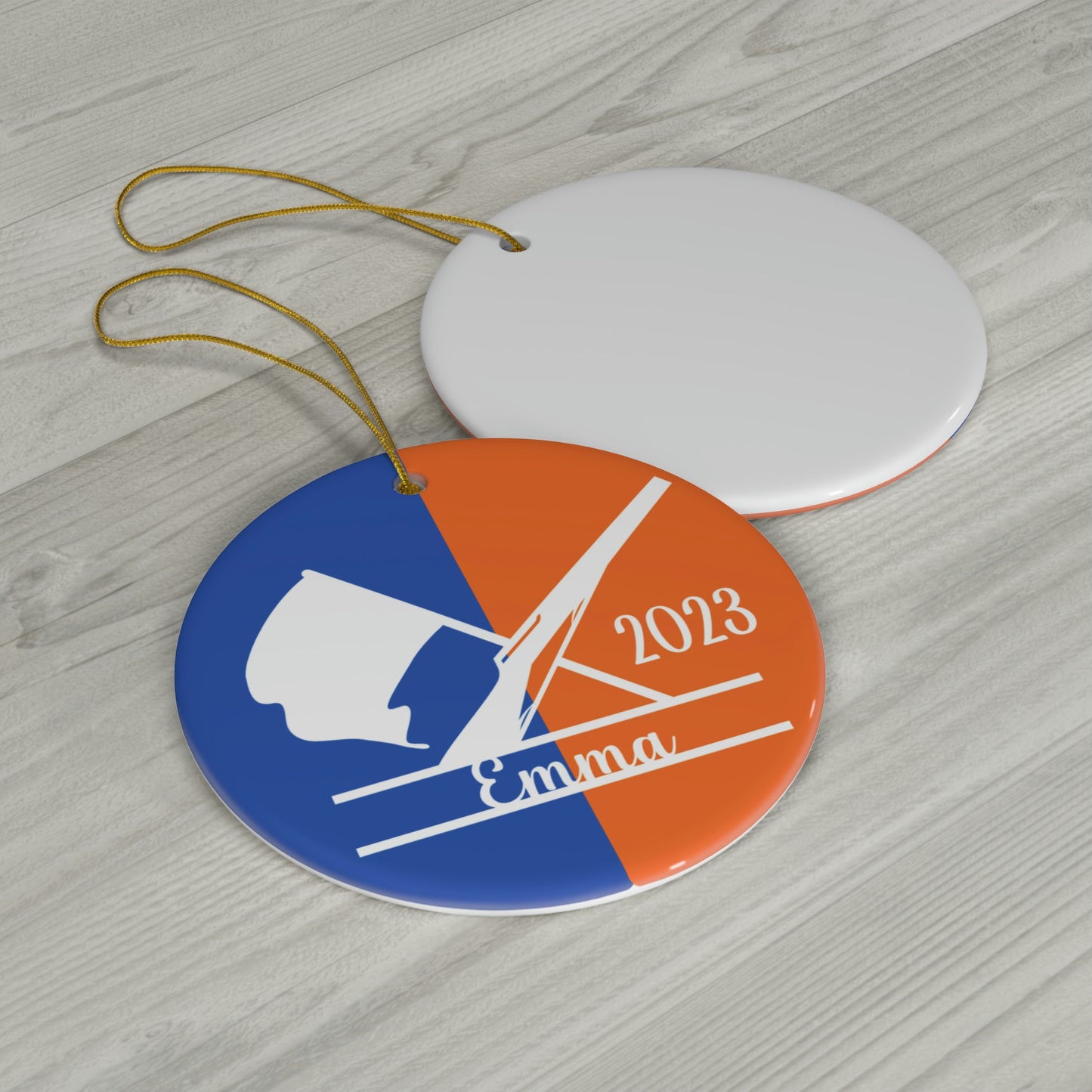 Personalized Color Guard Ceramic Christmas Ornament
