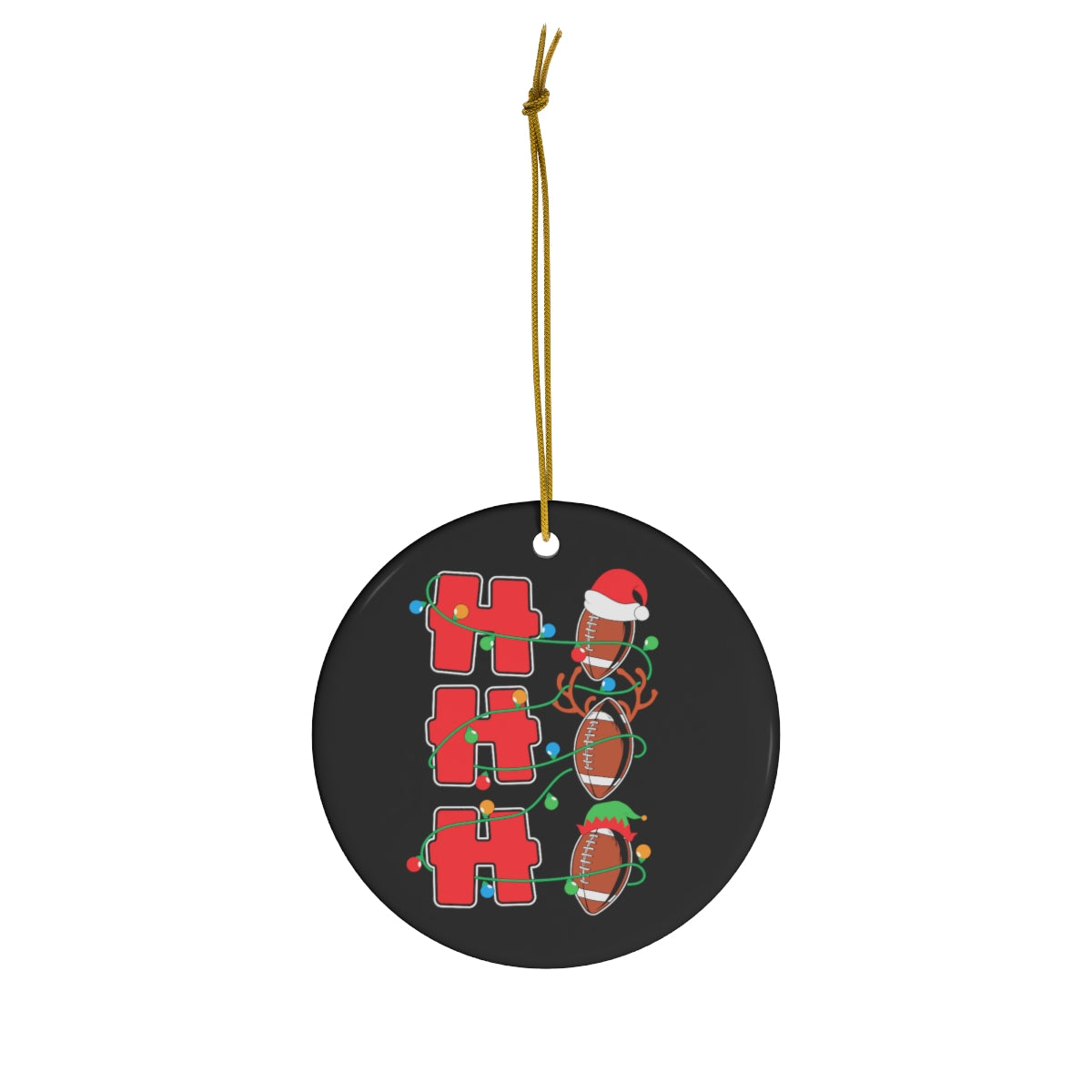 Football Christmas ornament