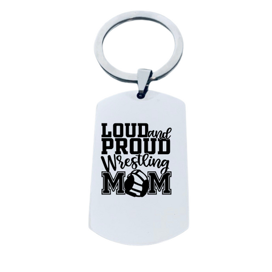 Wrestling Mom Keychain