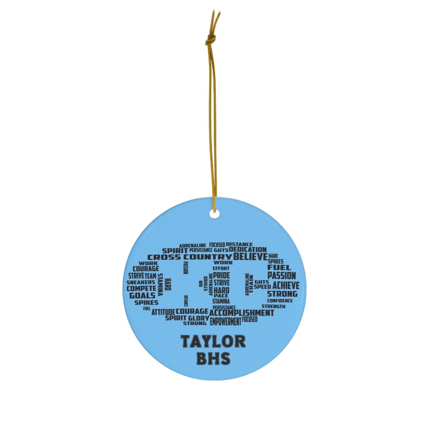 Cross country ornament