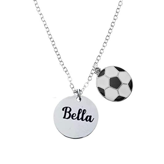 Soccer Engraved Necklace