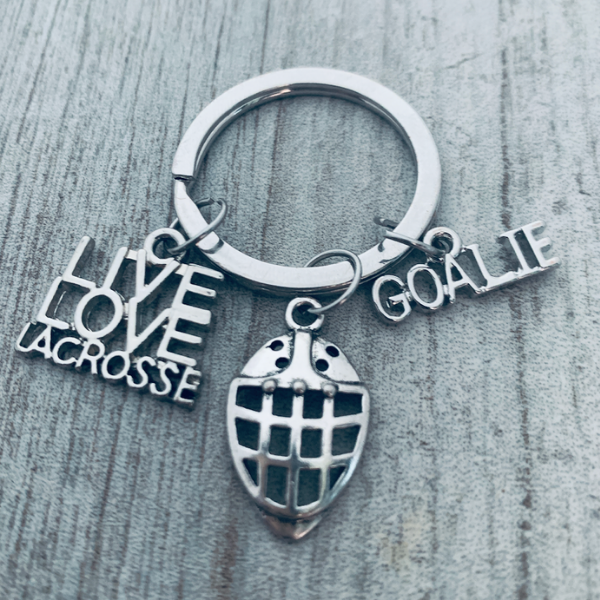 Lacrosse Goalie Keychain