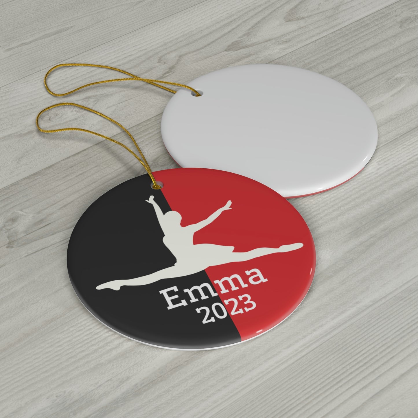 Dance Ornament, Personalized Dancer Ceramic Ornament
