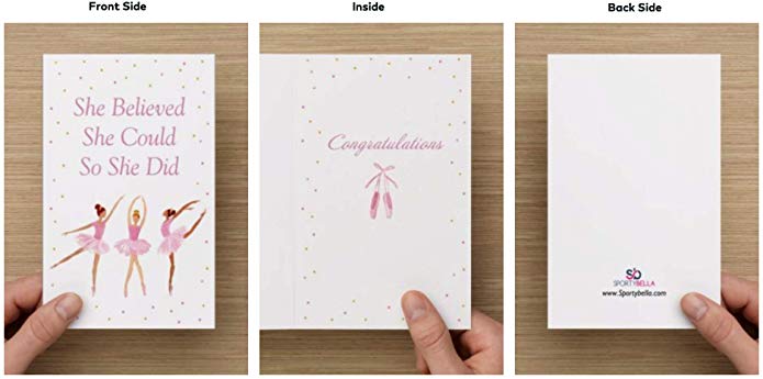 Dance Charm Keychain & Card Gift Set