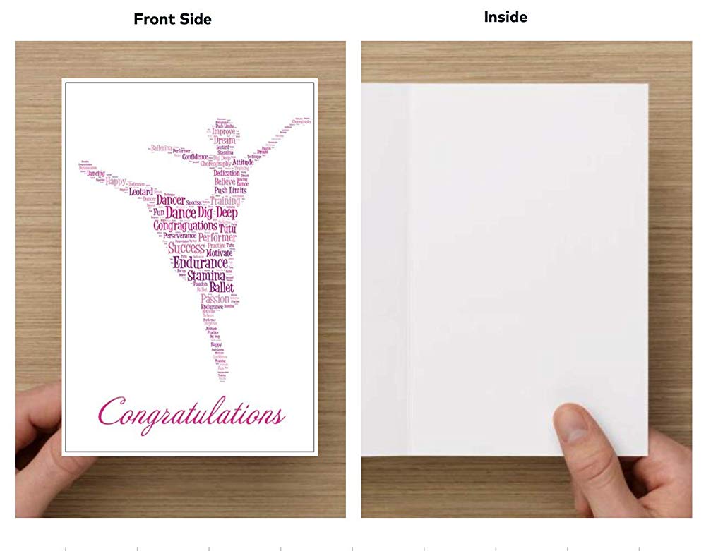 Personalized Dance Necklace & Card Gift Set