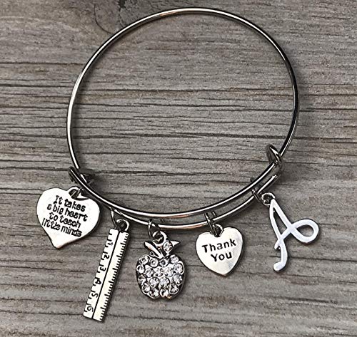 Teacher on sale charm bangle