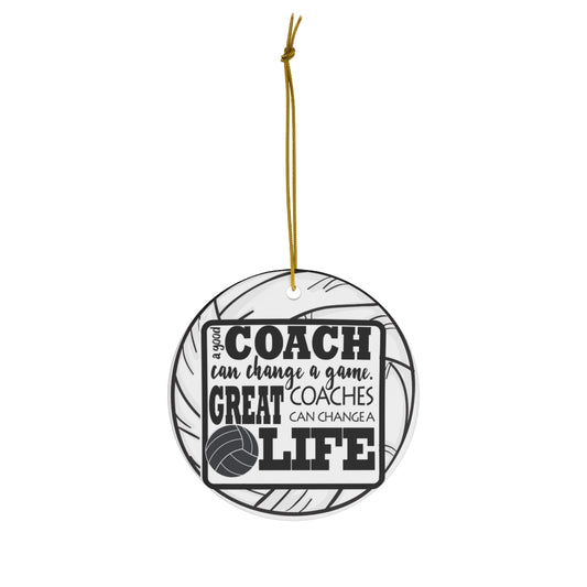 Volleyball Coach Christmas Ornament