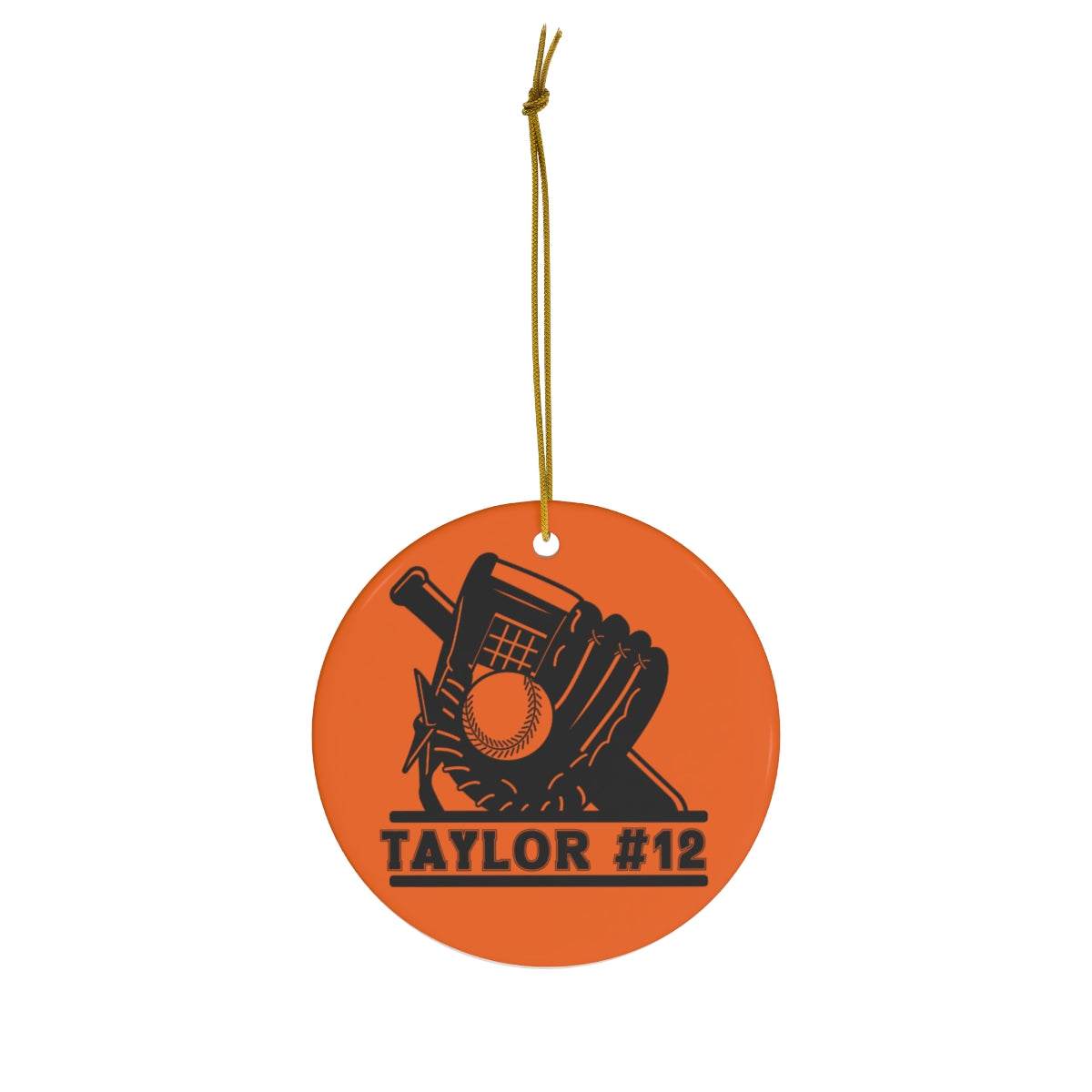 Personalized baseball ornament