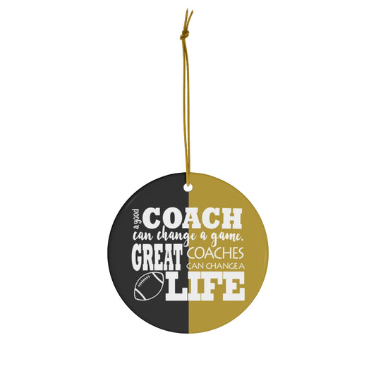 Football coach ornament