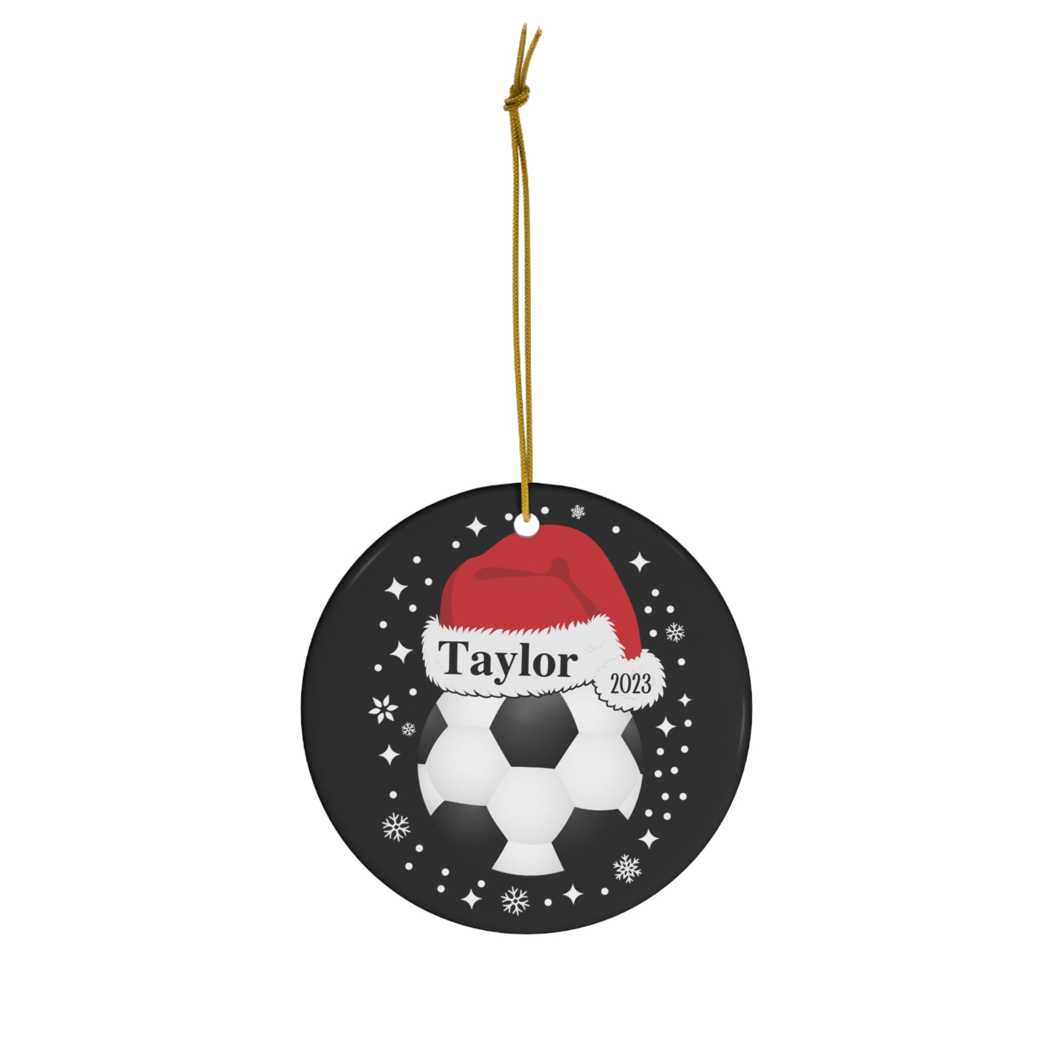 Personalized Soccer Jersey Christmas Ornaments