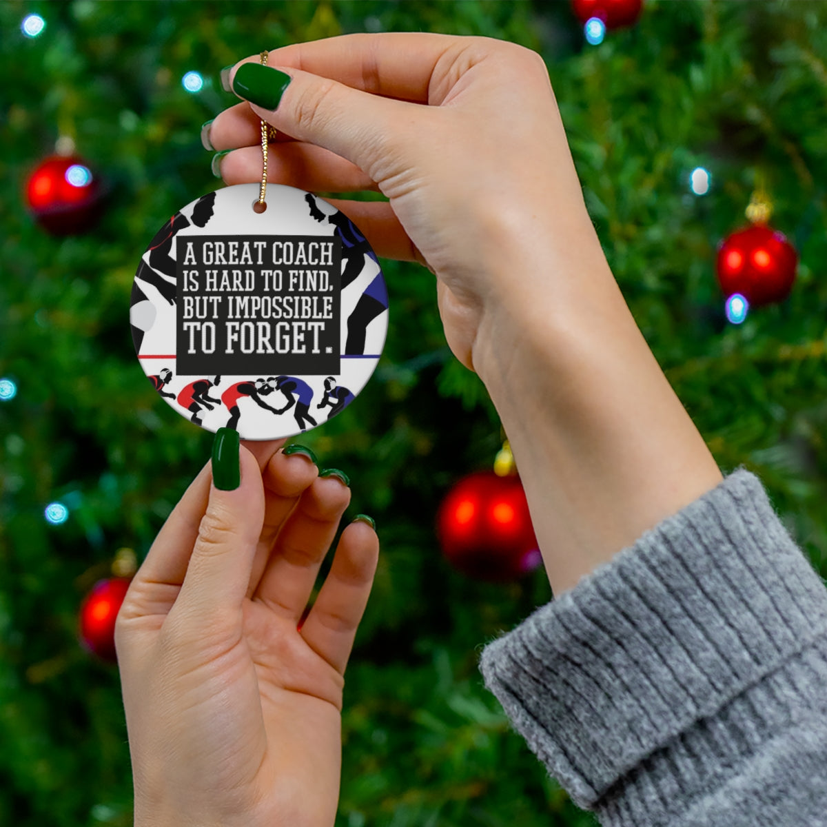 Wrestling Coach Wrestling Ornament