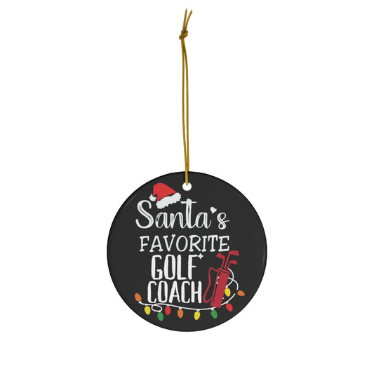 Golf coach ornament