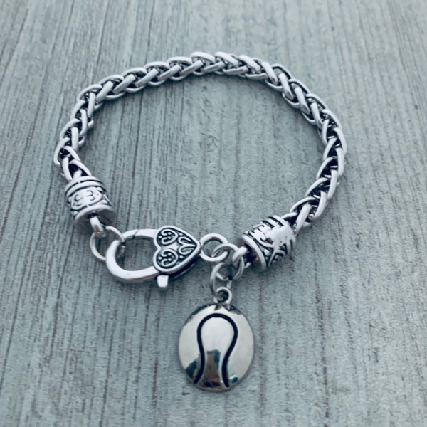 Tennis Ball Charm Bracelet