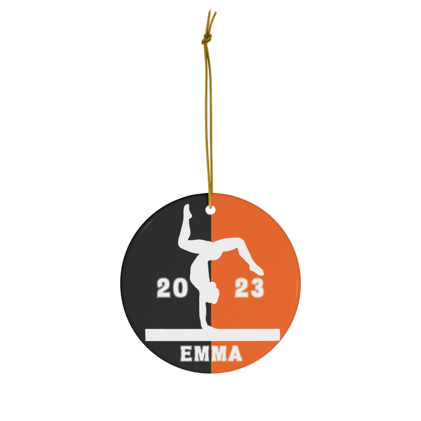 Personalized Gymnastics Christmas Ornament