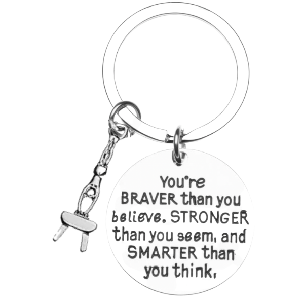 Boys Gymnastics Keychain - You're Stronger Than You Think