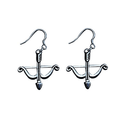 Archery Earrings- Bow and Arrow Charm Dangle Earrings