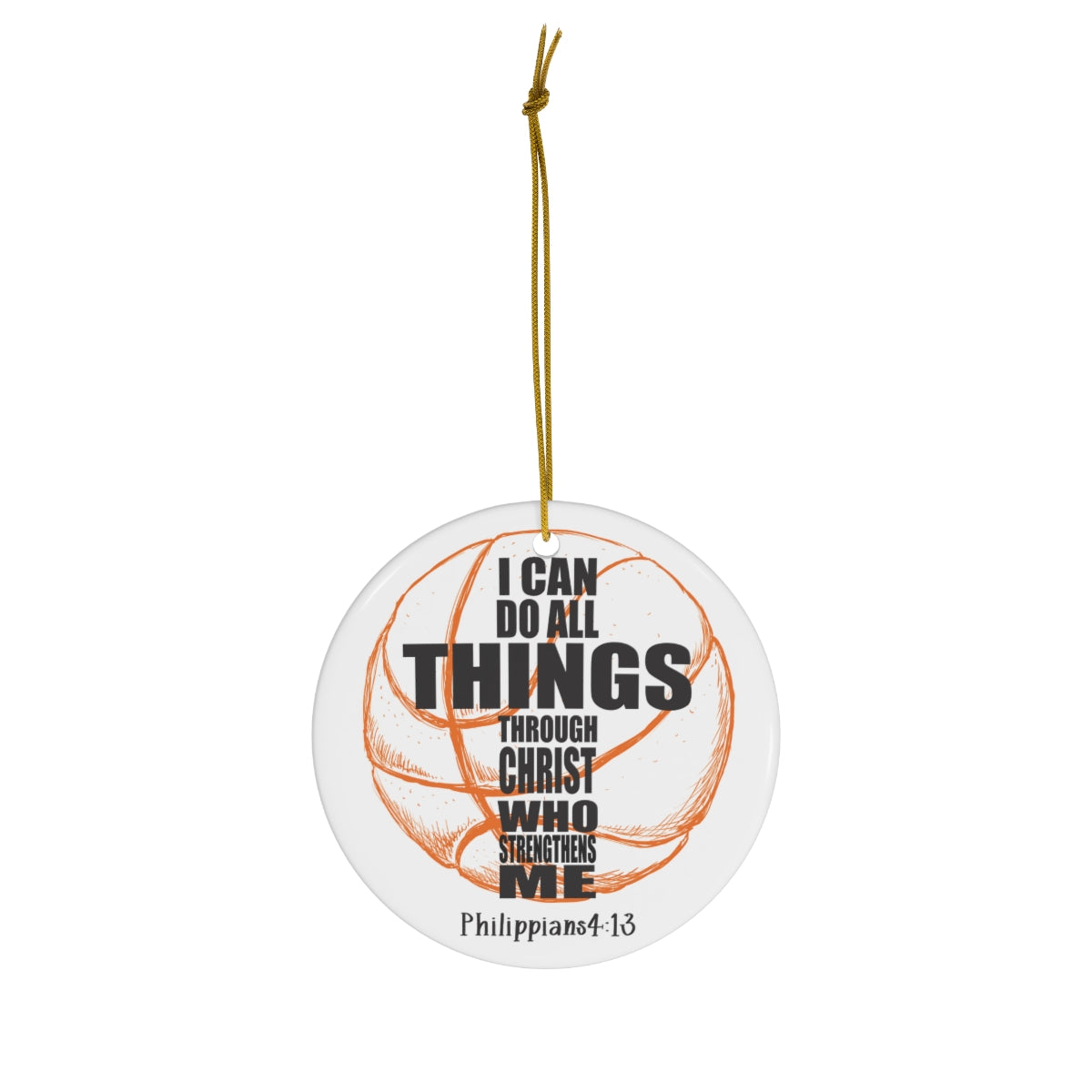 Basketball Christ ornament