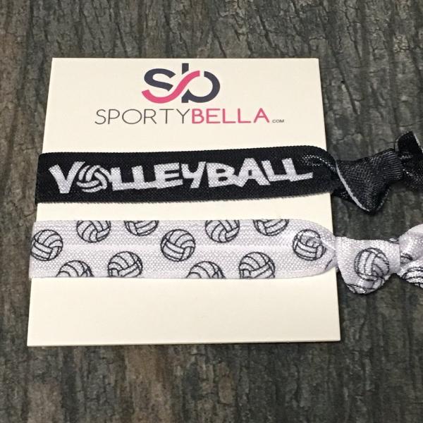 Volleyball Hair Ties - 2pcs - Sportybella