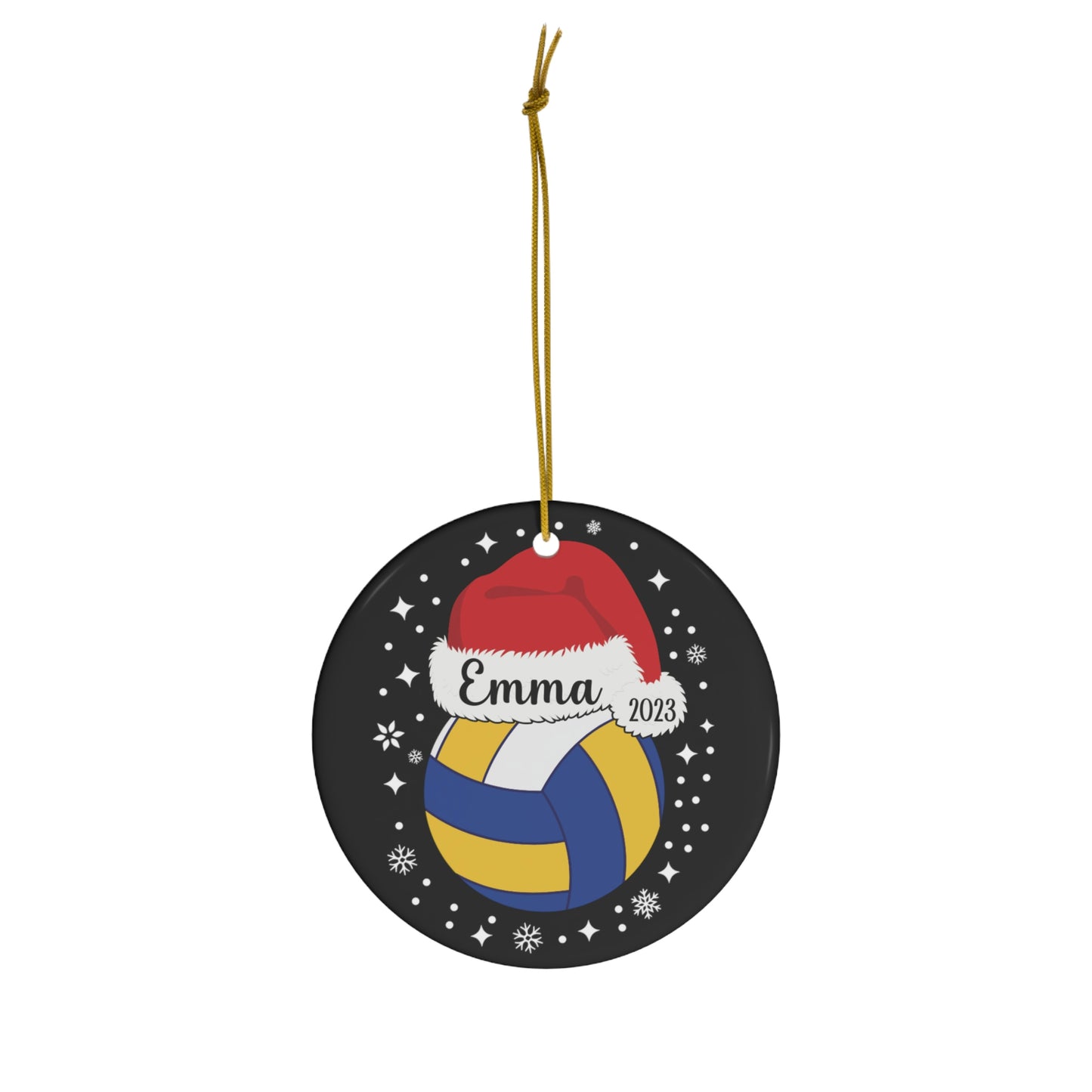 Personalized Volleyball Christmas Ornament, 2023 Personalized Gift Ornament For Volleyball Players, Funny Ornament for Men and Women