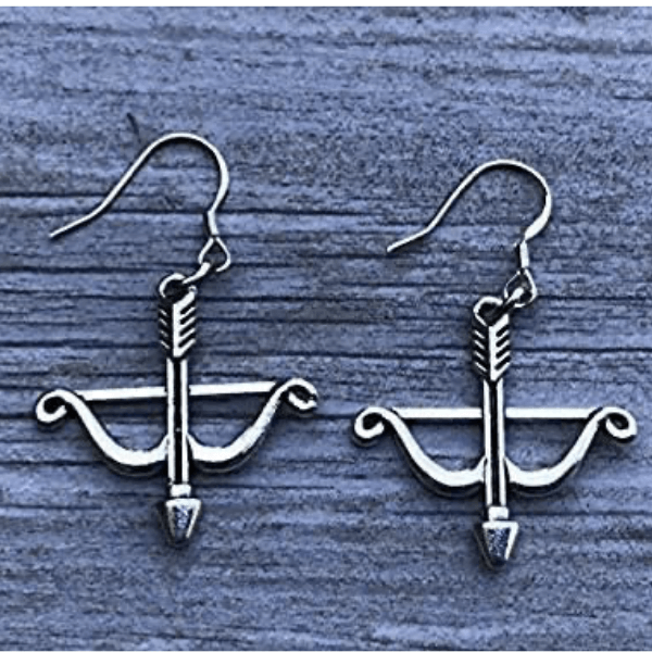 Archery Earrings- Bow and Arrow Charm Dangle Earrings