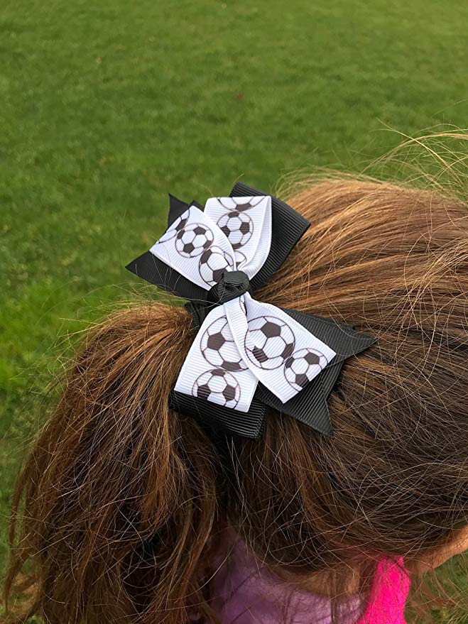 Soccer Hair Bow - Sportybella