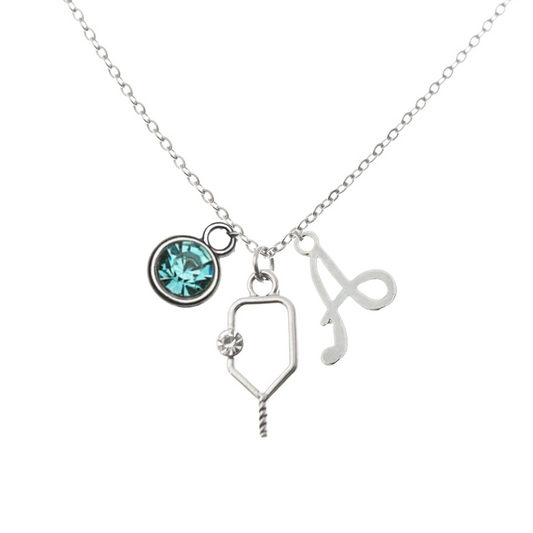 Personalized Pickleball Charm Necklace