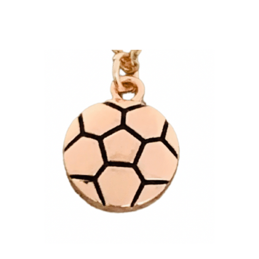 Soccer Ball Charm - Rose Gold